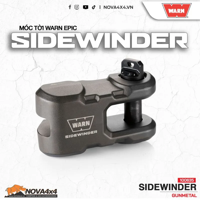 Móc Tời WARN Epic Sidewinder - Gunmetal